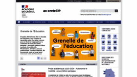 What Ac-creteil.fr website looked like in 2021 (3 years ago)