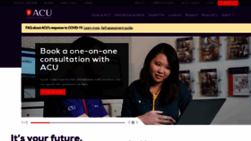 What Acu.edu.au website looked like in 2021 (3 years ago)