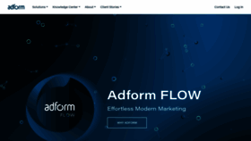 What Adform.com website looked like in 2021 (3 years ago)