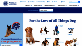 What Akc.org website looked like in 2021 (3 years ago)