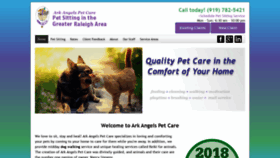 What Arkangelspetcare.com website looked like in 2021 (3 years ago)