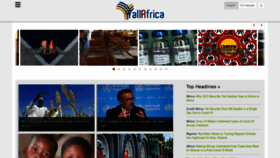 What Allafrica.com website looked like in 2021 (3 years ago)