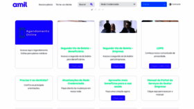 What Amil.com.br website looked like in 2021 (5 years ago)
