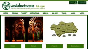 What Andalucia.com website looked like in 2021 (3 years ago)