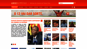What Angonoticias.com website looked like in 2021 (3 years ago)