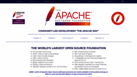 What Apache.org website looked like in 2021 (3 years ago)