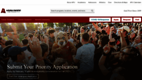 What Apu.edu website looked like in 2021 (3 years ago)