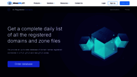 What All-registered-domains.whoisxmlapi.com website looked like in 2021 (3 years ago)