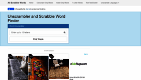 What Allscrabblewords.com website looked like in 2021 (3 years ago)