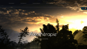 What Axiotherapie.com website looked like in 2021 (3 years ago)