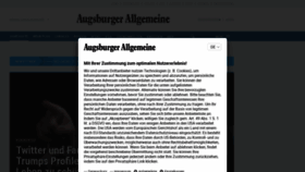 What Augsburger-allgemeine.de website looked like in 2021 (3 years ago)