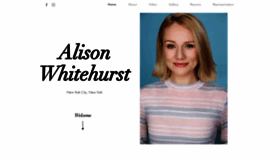 What Alisonwhitehurst.com website looked like in 2021 (3 years ago)