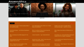What Answersafrica.com website looked like in 2021 (3 years ago)