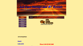 What Arkcarestorage.com website looked like in 2021 (3 years ago)
