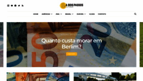 What Adoispassos.com website looked like in 2021 (3 years ago)