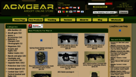 What Acmgear.com website looked like in 2011 (13 years ago)