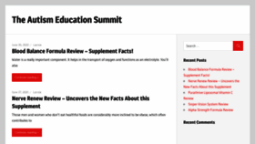 What Autismeducationsummit.com website looked like in 2021 (3 years ago)