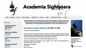 What Academia-sighisoara.com website looked like in 2021 (3 years ago)