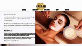 What Alilyofgoldspa.com website looked like in 2021 (3 years ago)