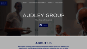 What Audleygroup.com website looked like in 2021 (3 years ago)