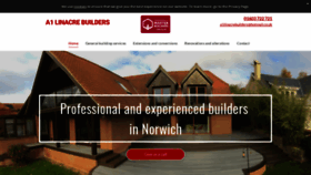 What A1linacrebuildersnorwich.co.uk website looked like in 2021 (3 years ago)