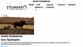 What Amishcookstoves.com website looked like in 2021 (3 years ago)