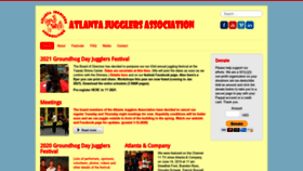 What Atlantajugglers.org website looked like in 2021 (3 years ago)