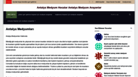 What Antalyamedyumhoca.com website looked like in 2021 (3 years ago)