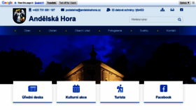What Andelskahora.cz website looked like in 2021 (3 years ago)