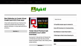 What Apk4f.com website looked like in 2021 (3 years ago)