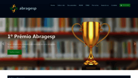What Abragesp.org.br website looked like in 2021 (3 years ago)