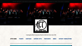 What Attictheatreinc.com website looked like in 2021 (3 years ago)