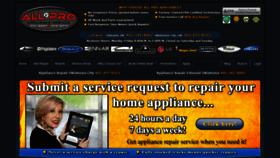 What Allproappliancerepairokc.com website looked like in 2021 (3 years ago)