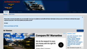 What Airwarriors.com website looked like in 2021 (3 years ago)