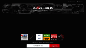 What A6klub.pl website looked like in 2021 (3 years ago)