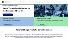 What Assurant.com website looked like in 2021 (3 years ago)