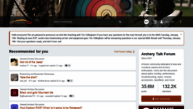 What Archerytalk.com website looked like in 2021 (3 years ago)