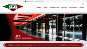 What Apc-puertas.com website looked like in 2021 (3 years ago)