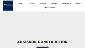 What Adkissonconstruction.com website looked like in 2021 (3 years ago)