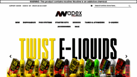 What Apexvapewholesale.com website looked like in 2021 (3 years ago)