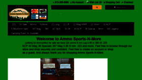 What Ammosportsnmore.com website looked like in 2021 (3 years ago)