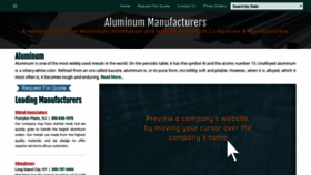 What Aluminummanufacturers.org website looked like in 2021 (3 years ago)
