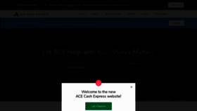 What Acecashexpress.com website looked like in 2021 (3 years ago)