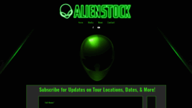 What Alienstockfestival.com website looked like in 2021 (3 years ago)