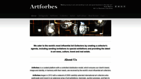 What Artforbes.com website looked like in 2021 (3 years ago)