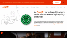 What Amplify.com website looked like in 2021 (3 years ago)