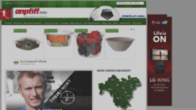 What Anpfiff.info website looked like in 2021 (4 years ago)