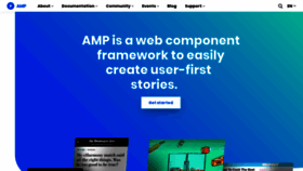 What Ampproject.org website looked like in 2021 (3 years ago)