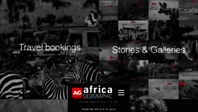 What Africageographic.com website looked like in 2021 (3 years ago)