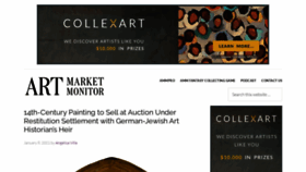 What Artmarketmonitor.com website looked like in 2021 (3 years ago)